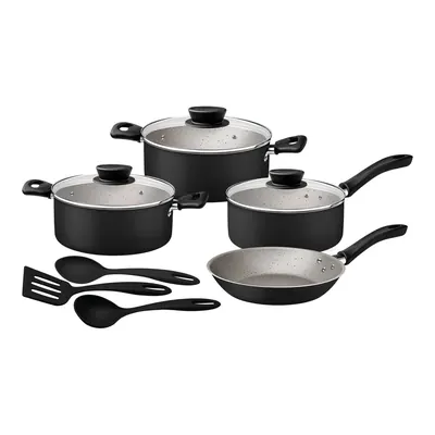 JUEGO DE COCINA 10 PZAS NEGRO TRAMONTINA T278981