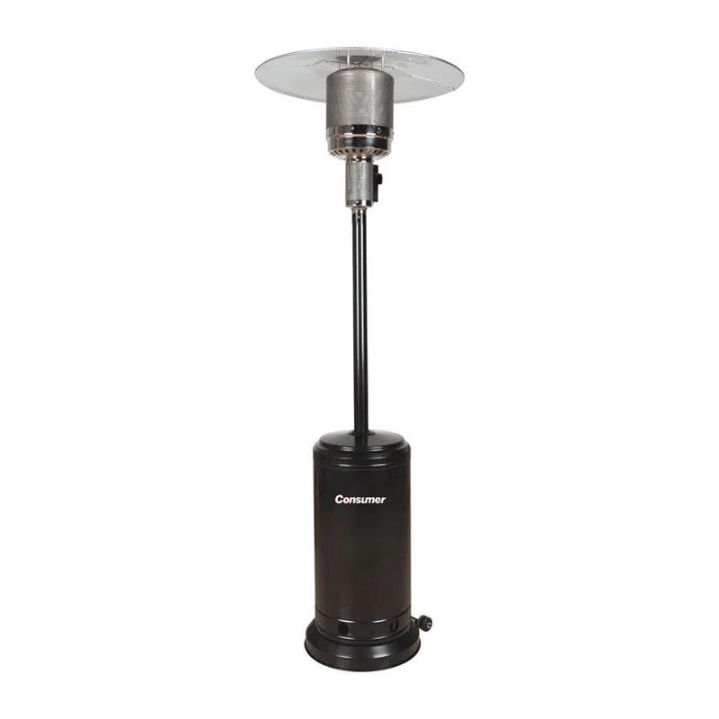 ESTUFA CONSUMER CALEFACTOR A GAS P EXTERIOR 45BTU C/ RUEDAS NEGRO