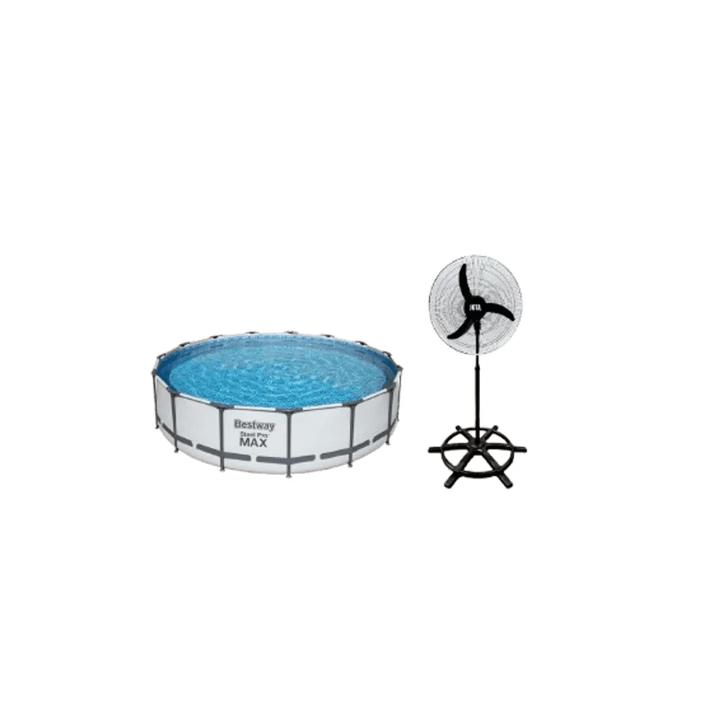 PISCINA BESTWAY REDONDA 6.473 LTS C/ESTRUCTURA METALICA366 X 76 CM STEEL PRO MAX REF 56416 2