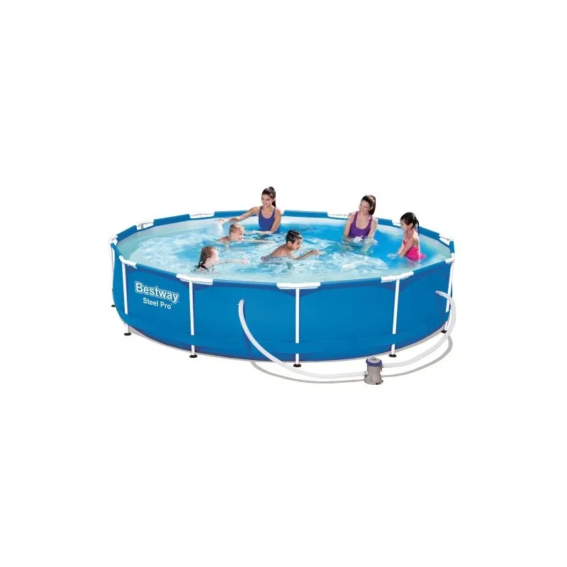 PISCINA BESTWAY REDONDA 6.473 LTS C/ESTRUCTURA METALICA366 X 76 CM STEEL PRO MAX REF 56416 3