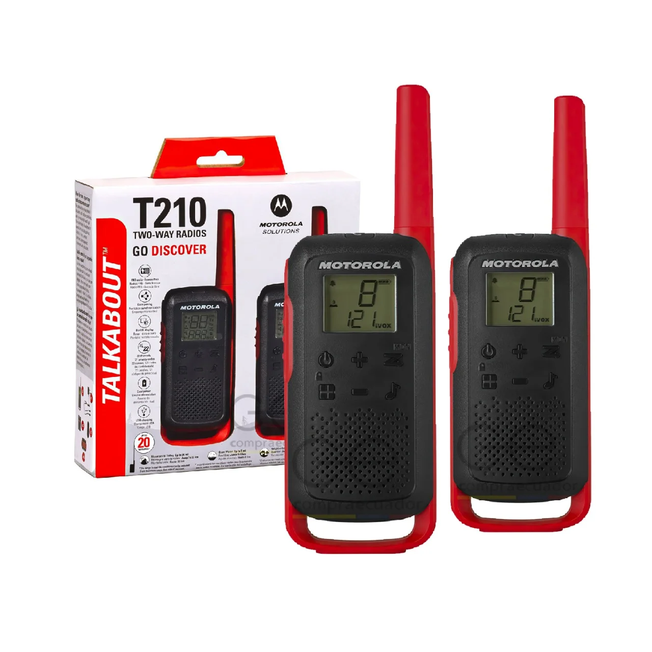 RADIO WALKIE TALKIE MOTOROLA TALKABOUT T-210MC