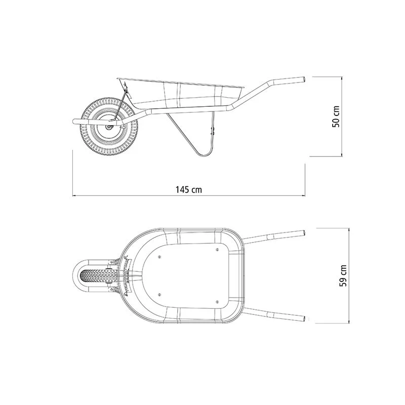 CARRETILLA TRAMONTINA LIVIANA R/INFLABLE  TA77704/432 2