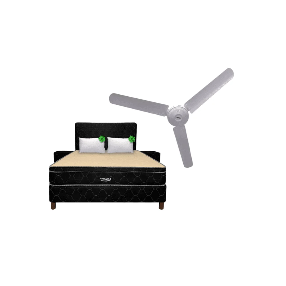 COLCHON 140X190 COBRASA PT NEGRO
