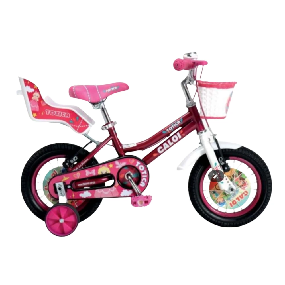 BICI CALOI ARO 12" NEW TOTICA NENA ROSADO