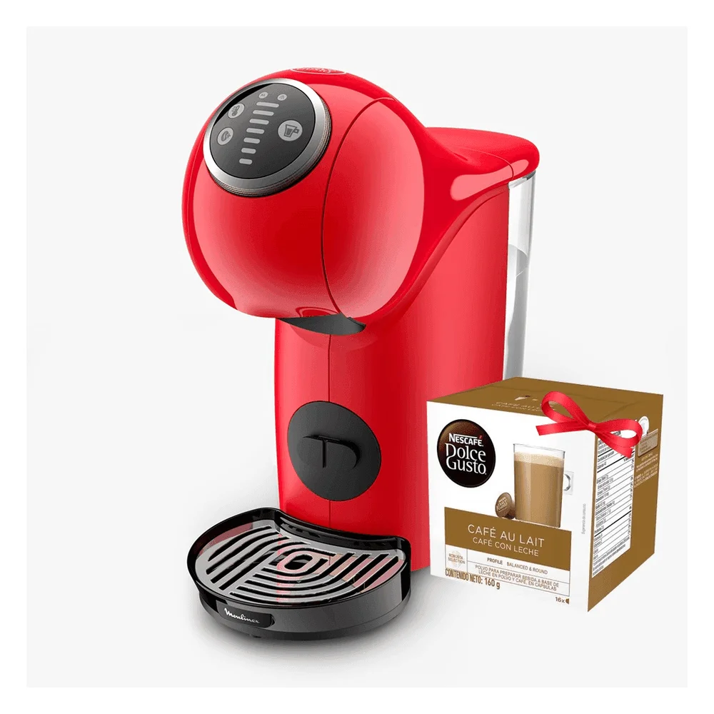 CAFETERA DOLCE GUSTO MOULINEX GENIO S PLUS ROJA MX123 2