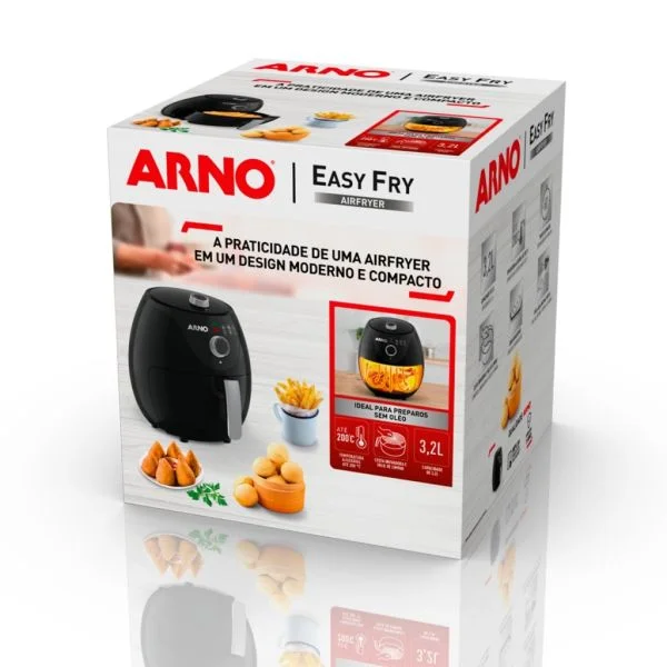 FREIDORA ARNO AIR FRY EY1228B2 3.2L NEGRO 220V 1200W A540