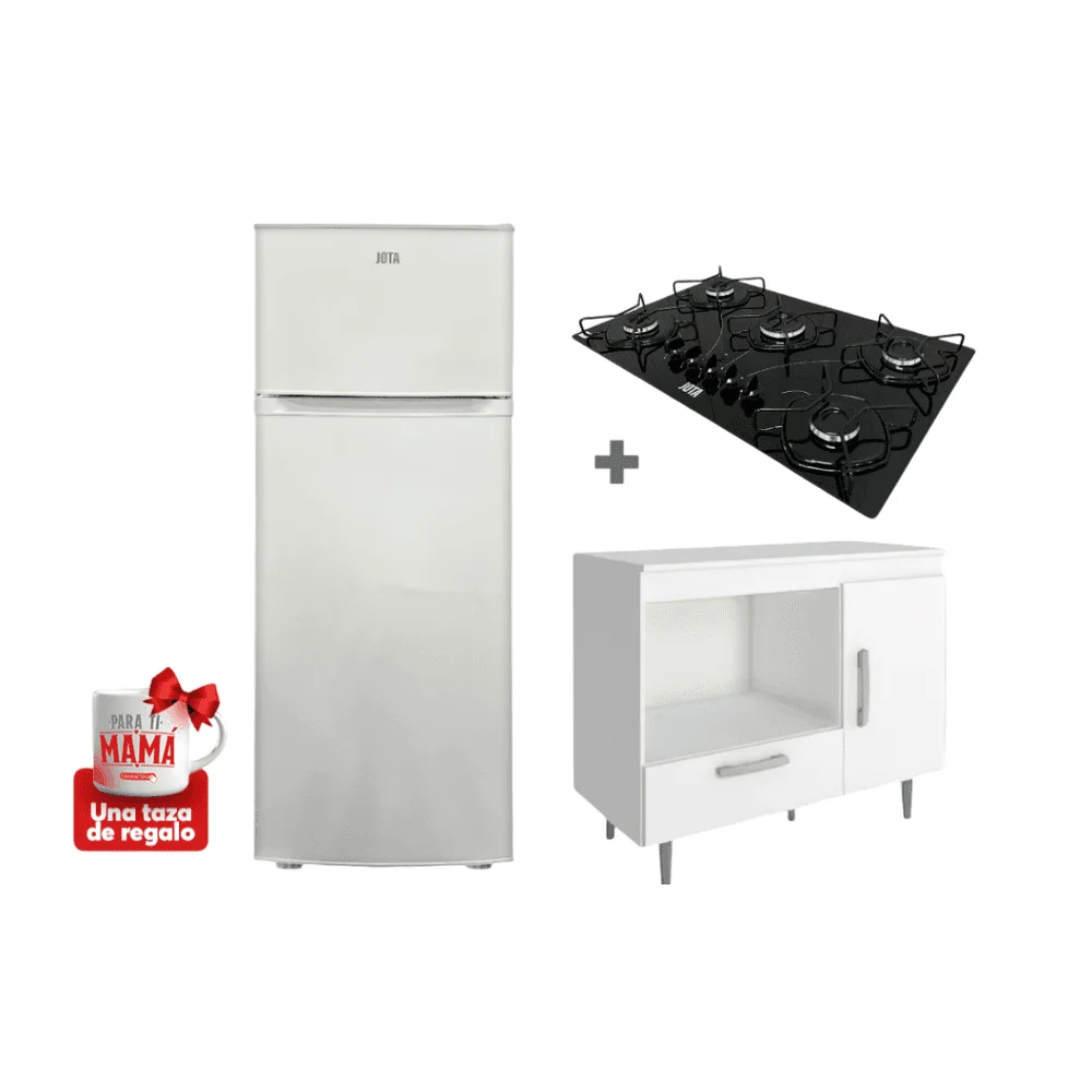 BALCON PARA ANAFE 1 CAJON 1 PUERTA BLANCO COBRASA