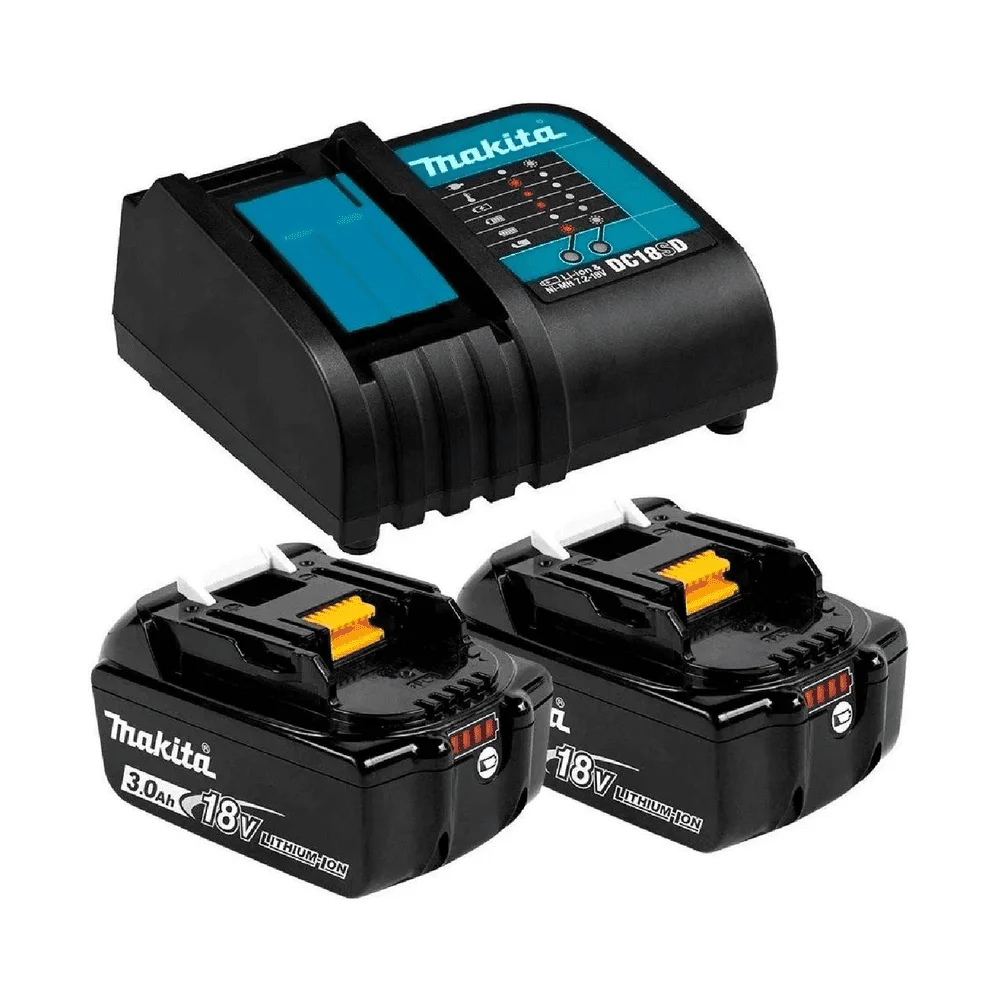 KIT CARGADOR MAKITA BI + 2 BAT 3A 18V TA198046-9