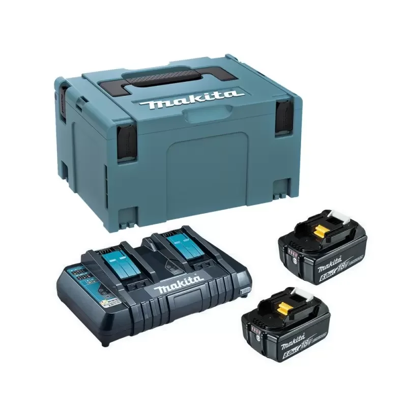 KIT CARGADOR MAKITA BI + 2 BAT 3A 18V TA198046-9