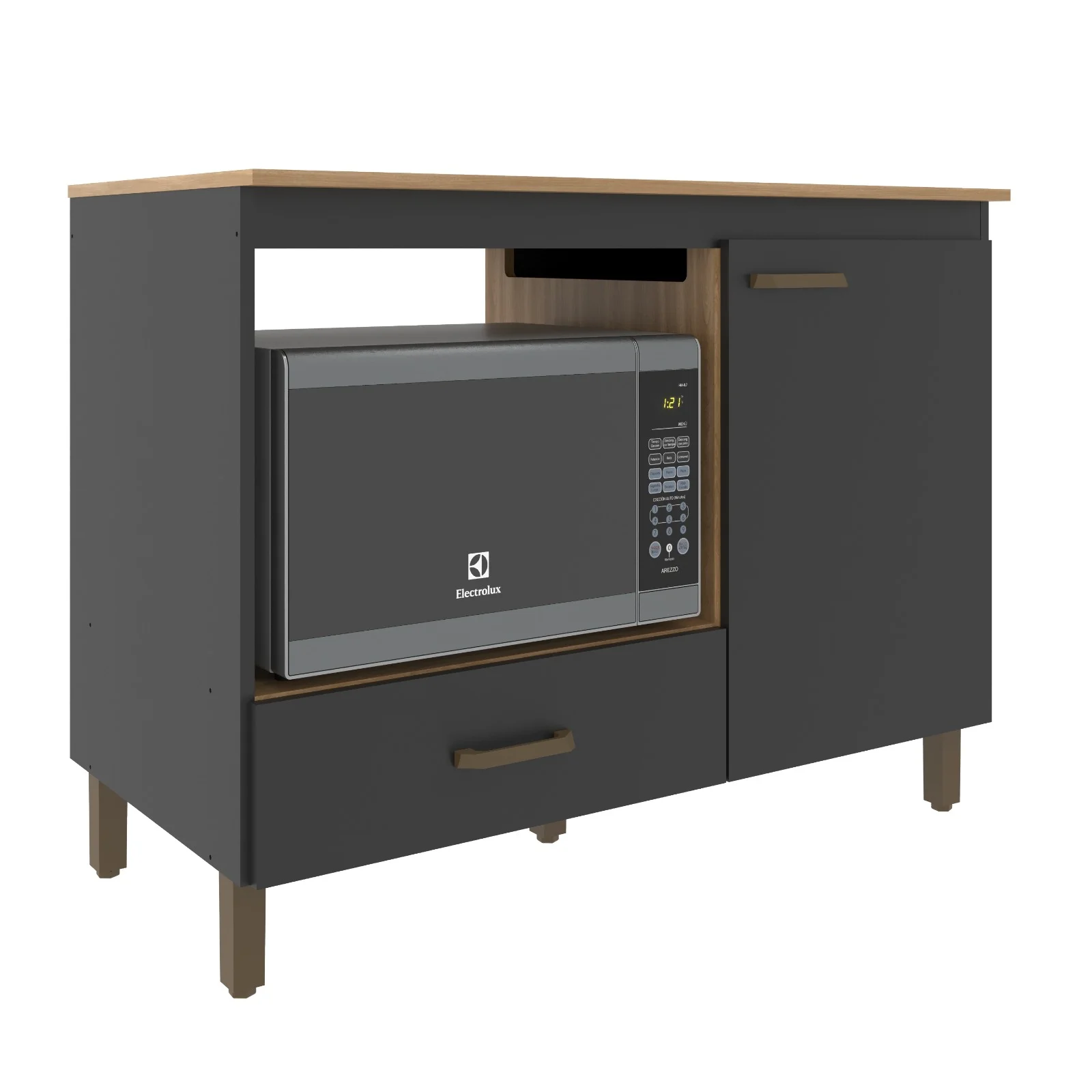 BALCON COOK TOP CATAR NEGRO MOVELMAX