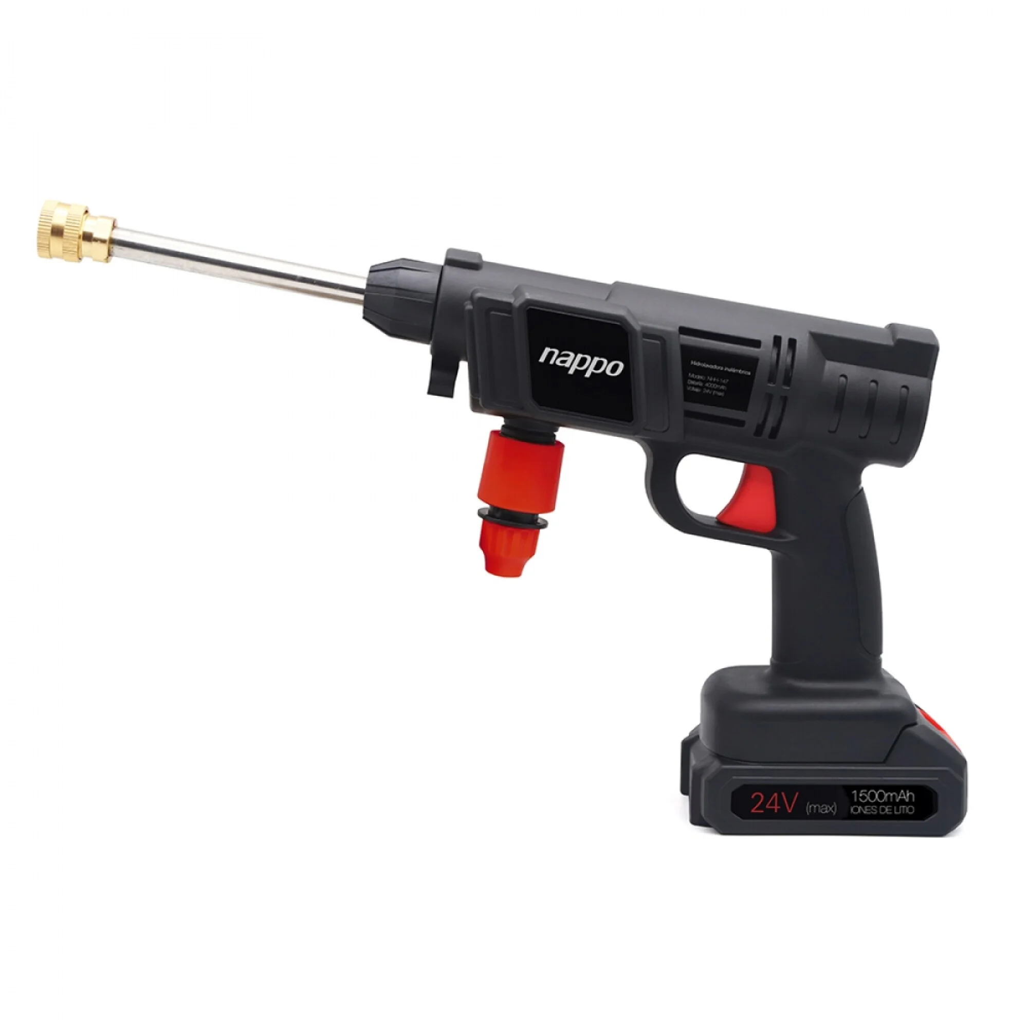 HIDROLAVADORA INALAMBRICA DE MANO NAPPO P/AUTO NHH-147 2