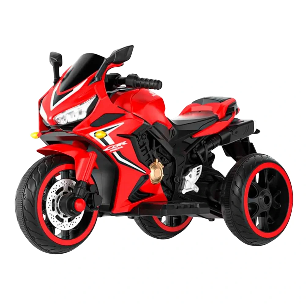 MOTO NINJA A BATERÍA ROJA WAL 01  JUGUETONES