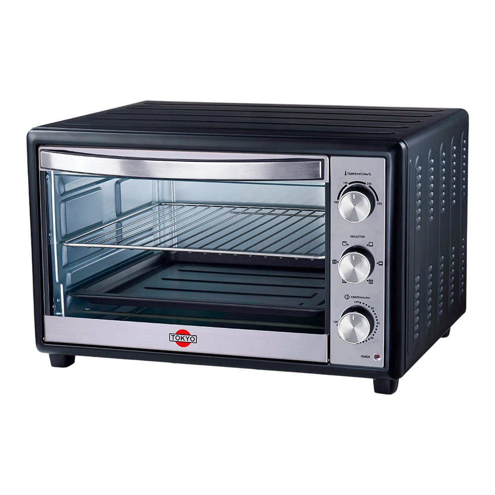 HORNO ELECTRICO TOKYO 46LTS MOD LISTO PLUS NEGRO T2980