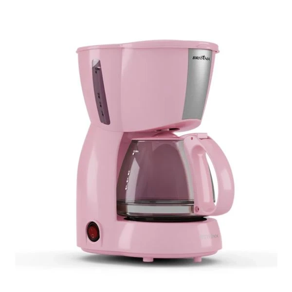 CAFETERA BRITANIA JARRA DE VIDRIO 600ML BCF15 ROSA 10818