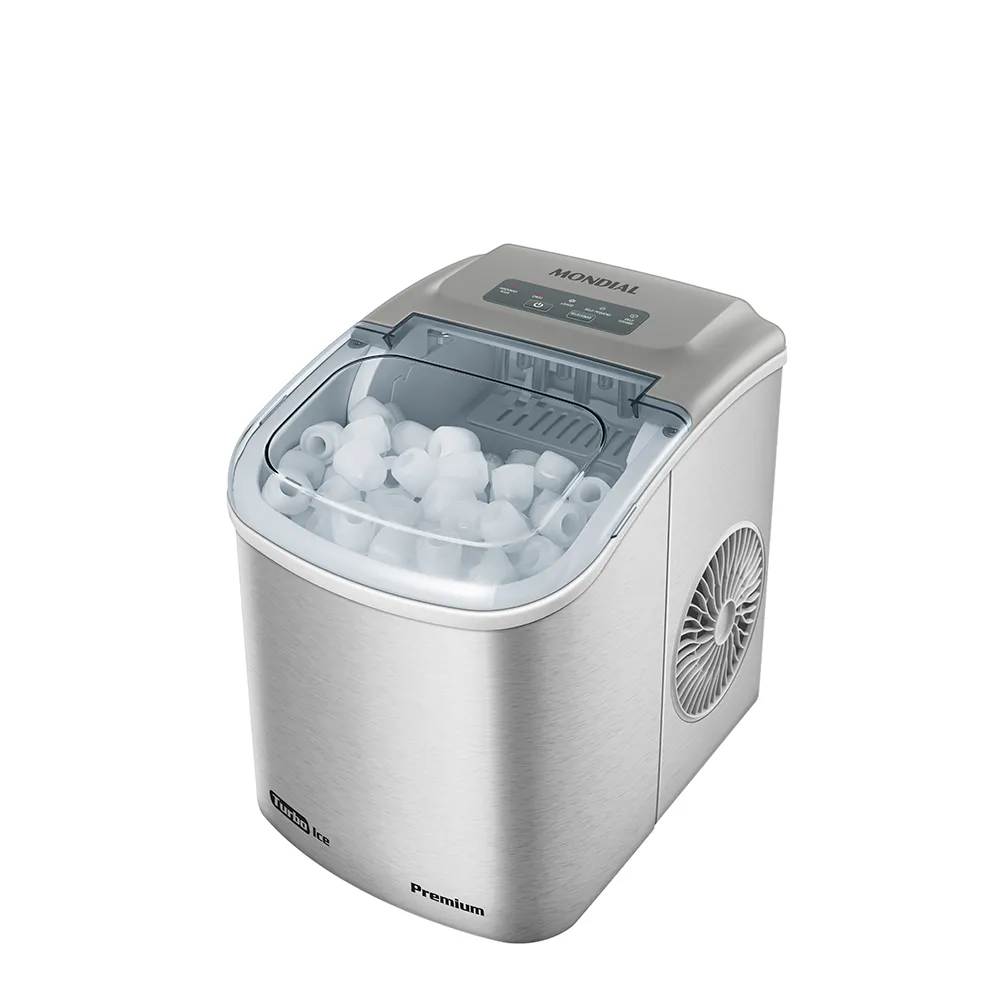 FABRICADORA DE HIELO MONDIAL TURBO ICE PREMIUM 1,3LTS MG-12-GI