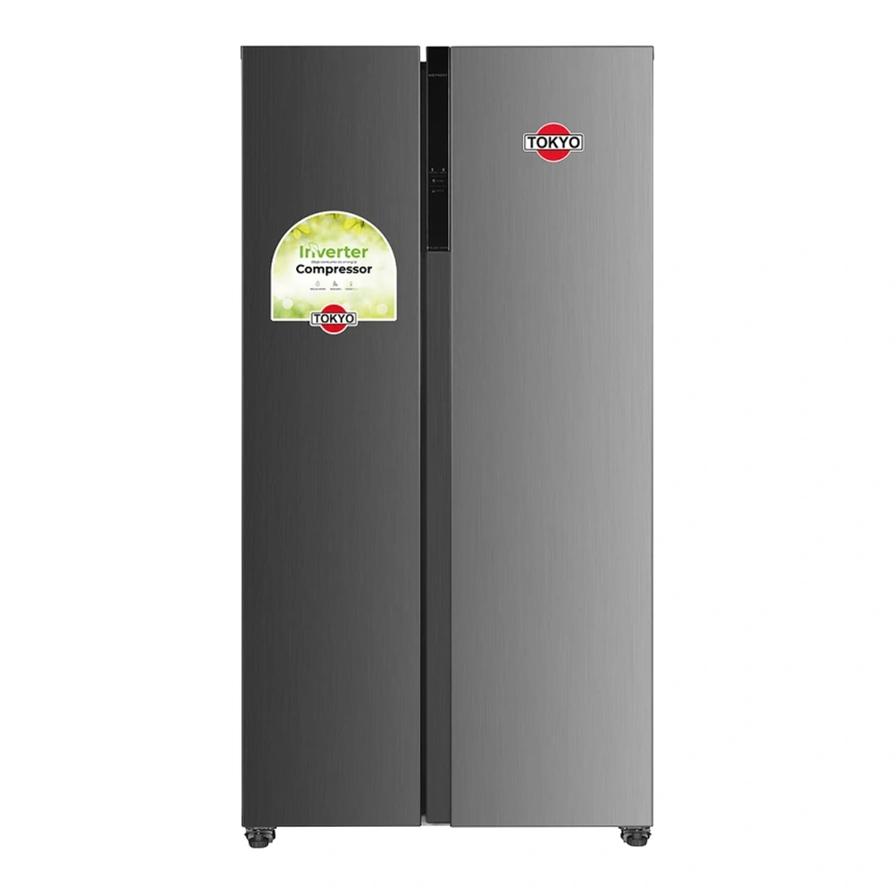 HELADERA SIDE BY SIDE TOKYO INOX INVERTER NO FROST NETO 442LTS T3039