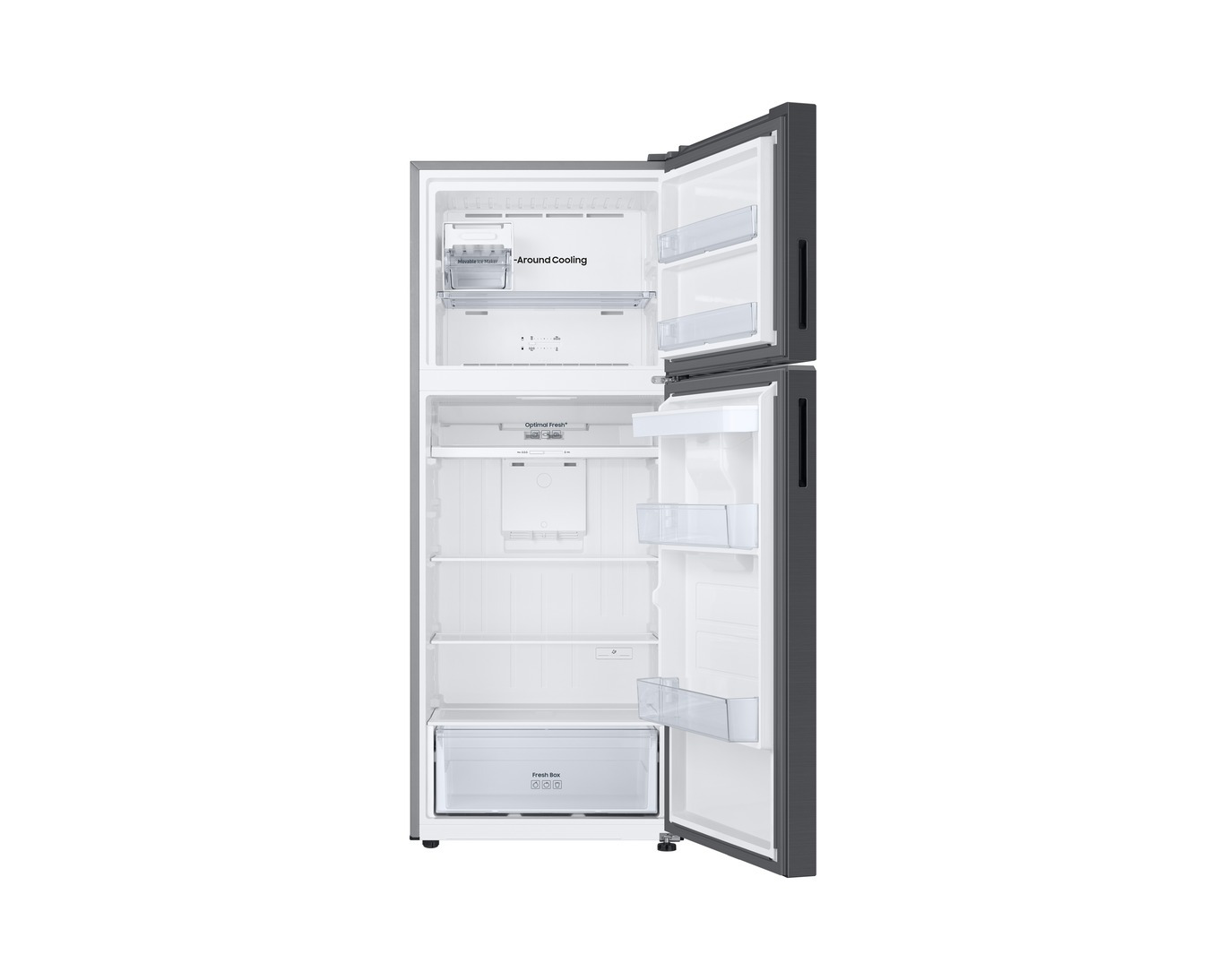 HELADERA SAMSUNG 407L TOP MOUNT FREEZER C/SPACE MAX BLACK RT42CG6720B1ZS 2