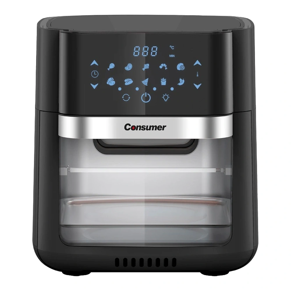 FREIDORA DE AIRE CONSUMER 10LTS 7 EN 1 NEGRO 1800W