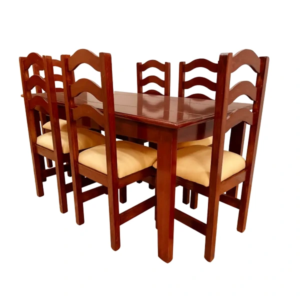 JUEGO DE COMEDOR DE 6 SILLAS (FLAMENCO)- CBC