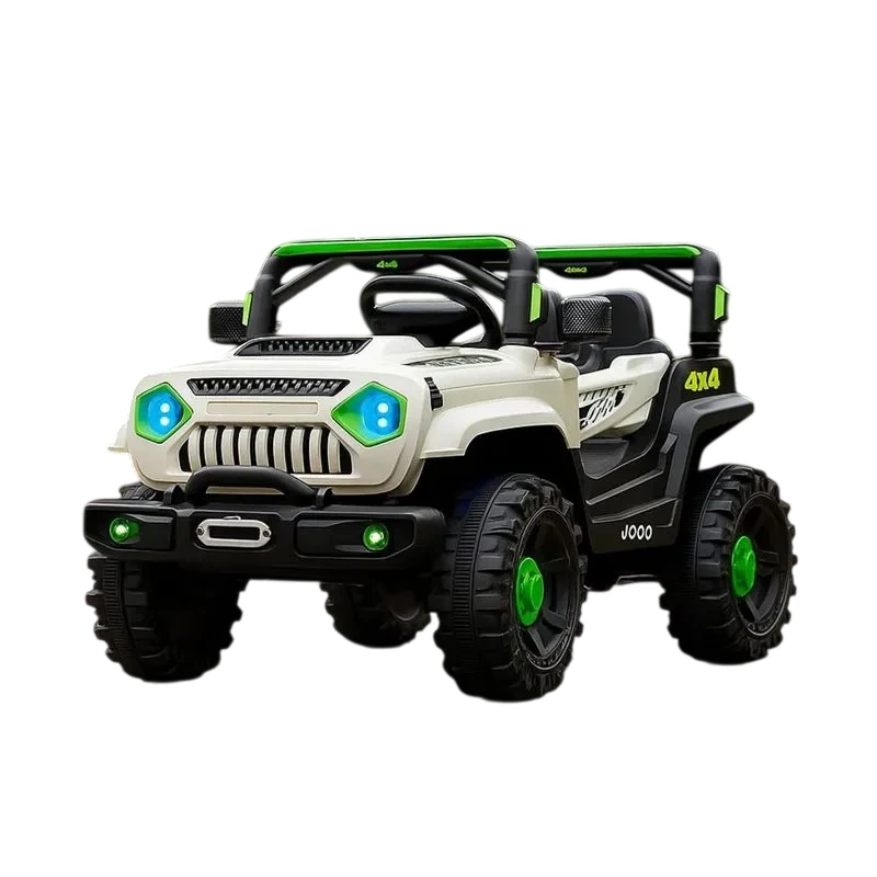 AUTO A PEDAL SUPER POWER BLANCO CON VERDE-JUGUETONES