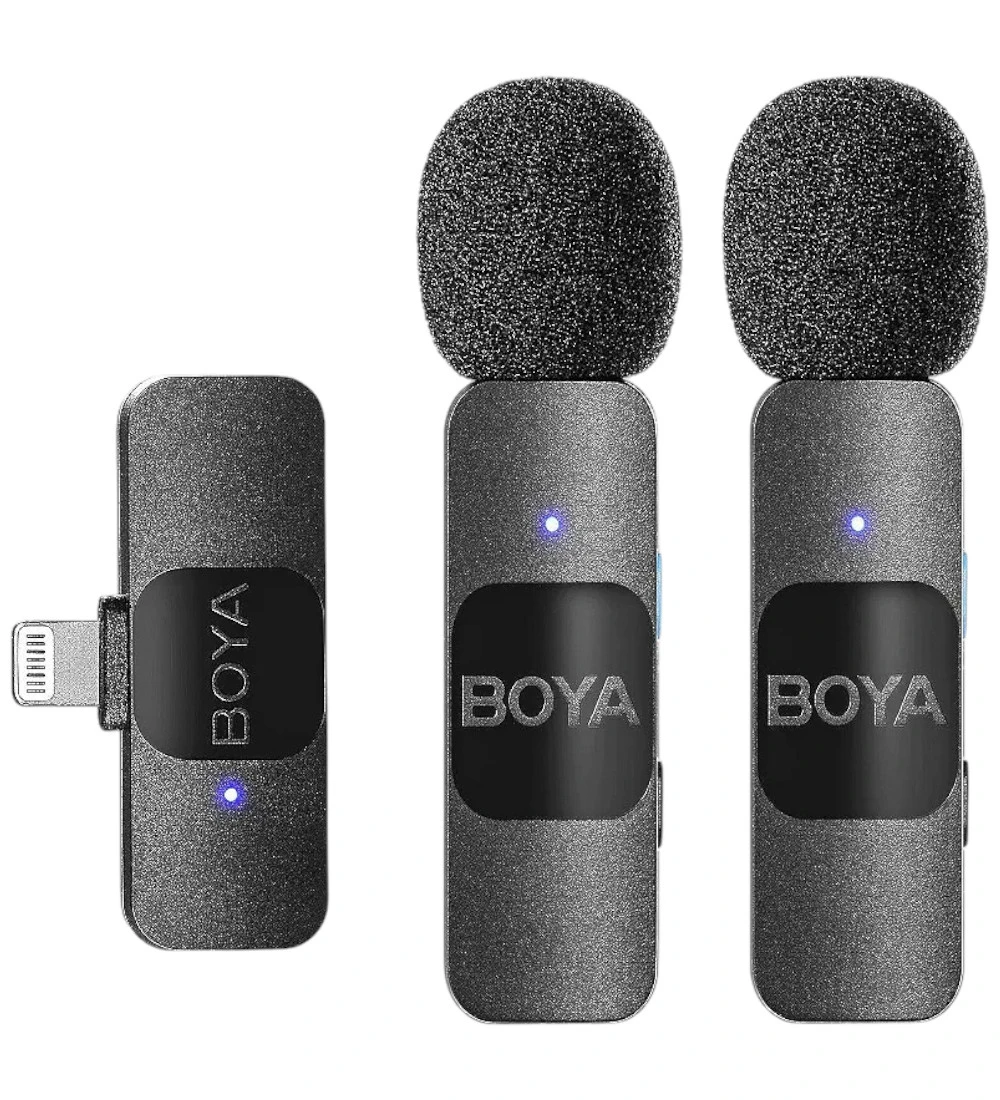 MICROFONO BOYA BY-V2 WIRELESS LIGHTNING (2TX+1RX)
