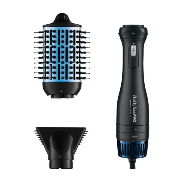 PACK BABYLISS PRO CEPILLO NANO TITANIUM 2 IN 1 HOT AIR BRUSH & SECADOR AZUL (CN-BNTDHB275UX)