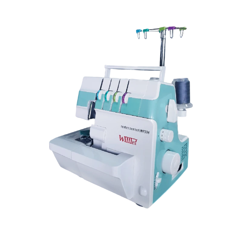 MAQUINA OVERLOCK WILLPEX (ELECTRONICA - 4 HILOS - LIVIANA)  G5-4-M03/333/SUT (MOTOR INCORPORADO)