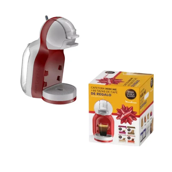 CAFETERA DOLCE GUSTO MOULINEX MOD MINI ME ROJA + ADAPTADOR COD MX109 MOD EDXCDGMINIR-N