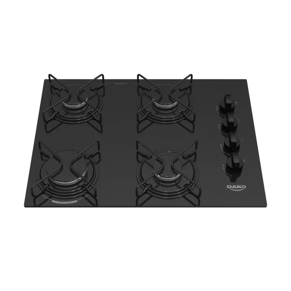 ANAFE DAKO 4H MESADA DE VIDRIO TEMPLADO NEGRO 2083 3