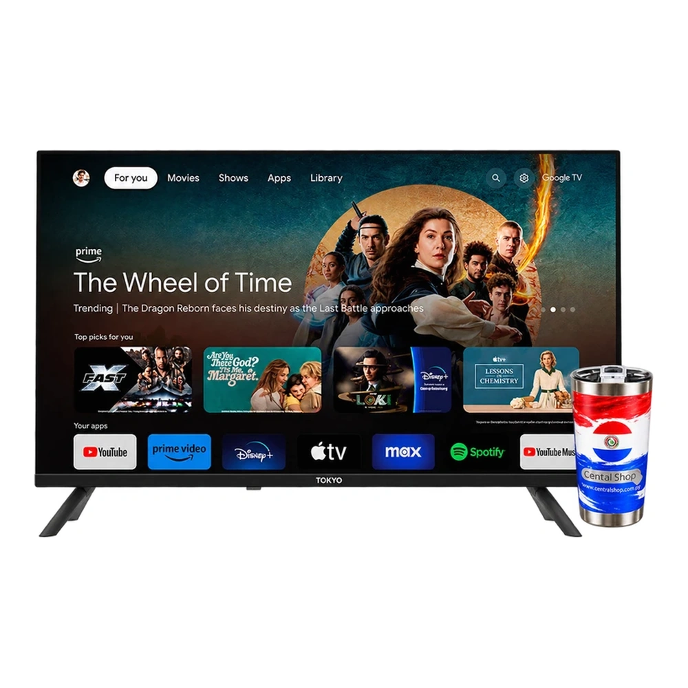 TV SMART 32 TOKYO T3560 GOOGLE 5.0 FRAMELESS C/ CHROMECAST