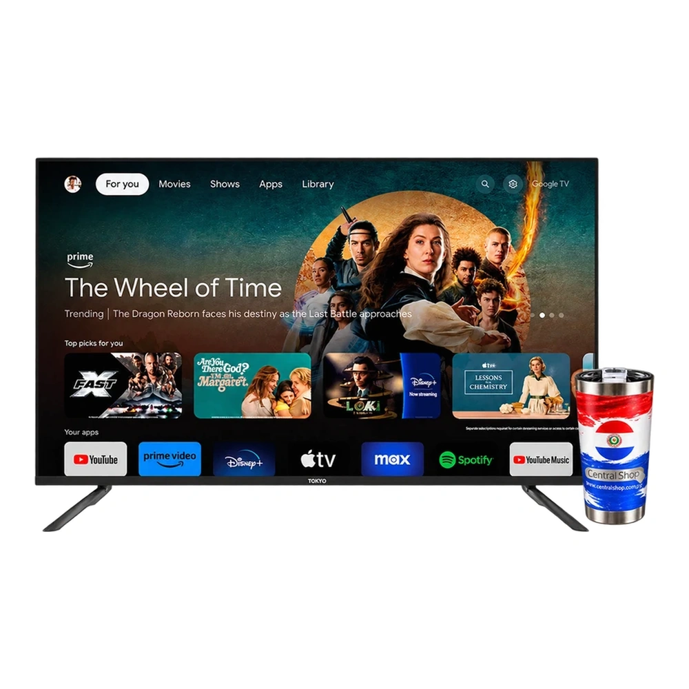 TELEVISOR SMART 50 TOKYO GOOGLE TV 5.0 4K FRAMELESS C/ CHROMECAST INCLUIDO - T3567