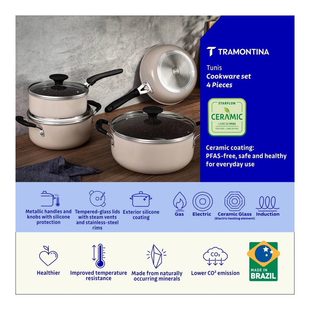 JUEGO DE COCINA 4 PZAS TUNIS TRAMONTINA T287996 5