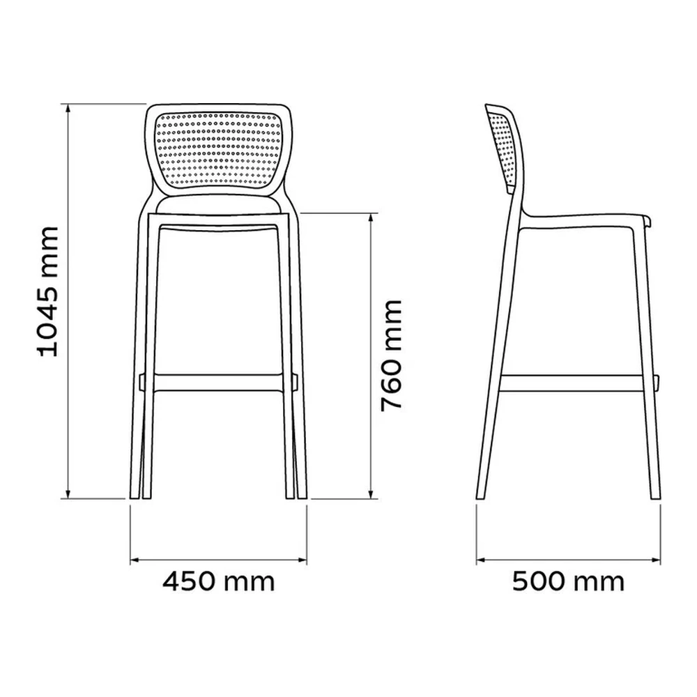 SILLA SAFIRA ALTA BAR GT TRAMONTINA T921382 4