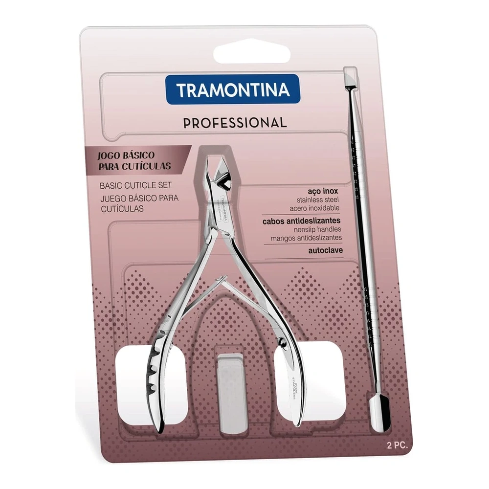 JUEGO  BASICO PARA CUTICULAS 2 PZAS TRAMONTINA T25999A 3