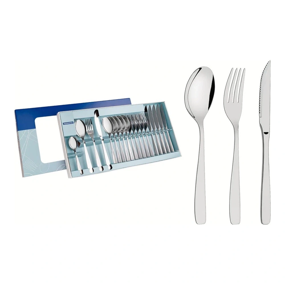 JUEGO DE CUBIERTOS 24PZAS COSMOS TRAMONTINA T66950J