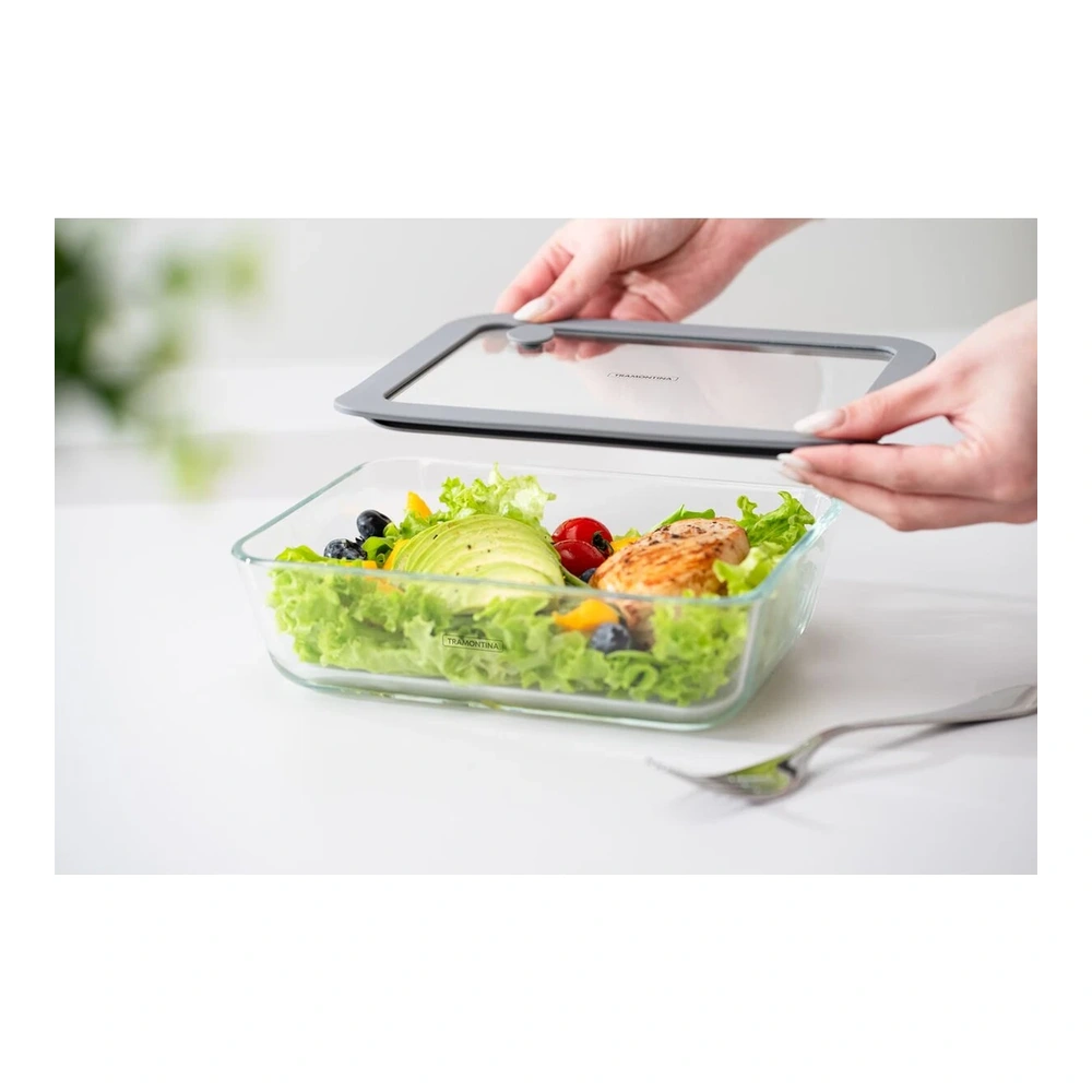 CONTENEDOR DE VIDRIO CON TAPA DE SILICONA TRAMONTINA T61227I 3