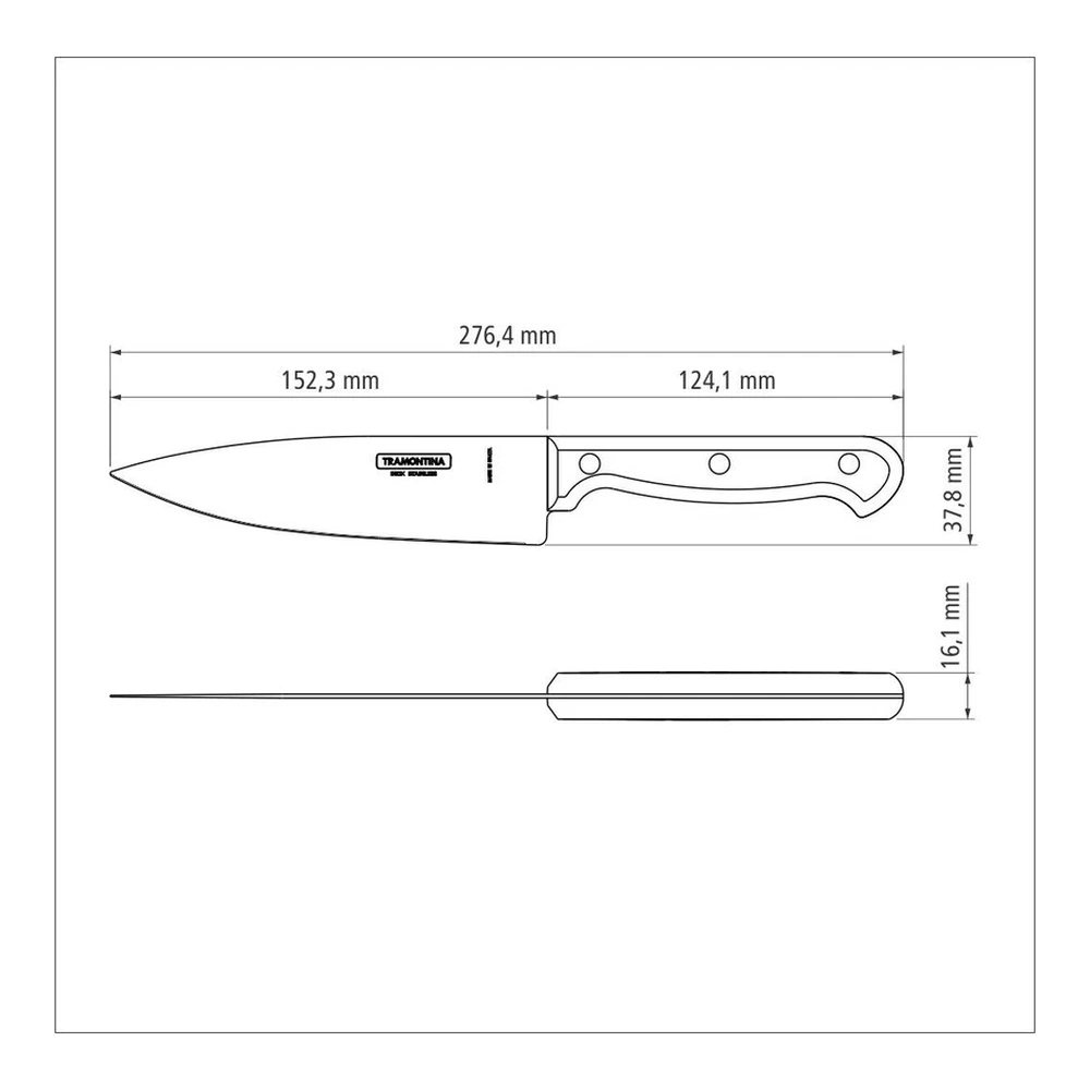 CUCHILLO CHEF 6 ULTRACORTE TRAMONTINA T238616 5