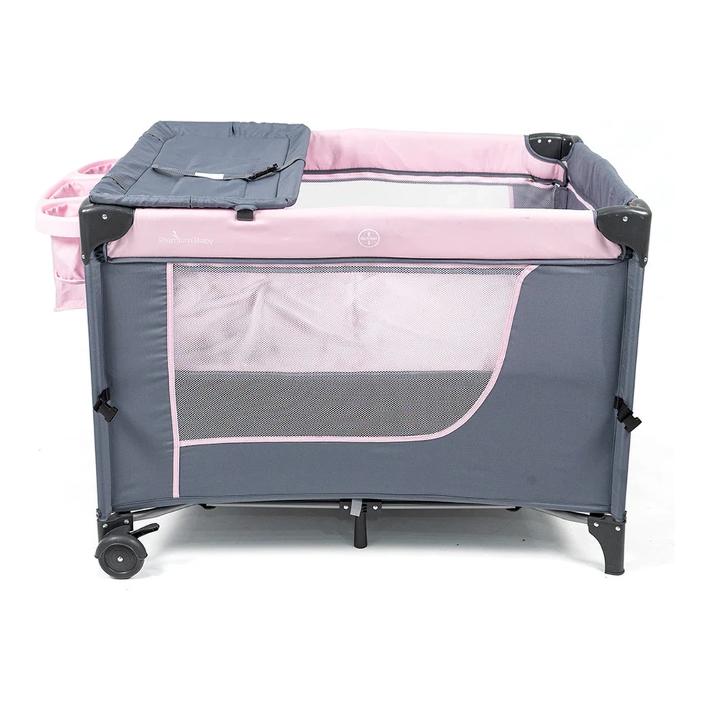 CUNA CORRALITO PREMIUM BABY COLECHO PRO CON CAMBIADOR ROSA 2