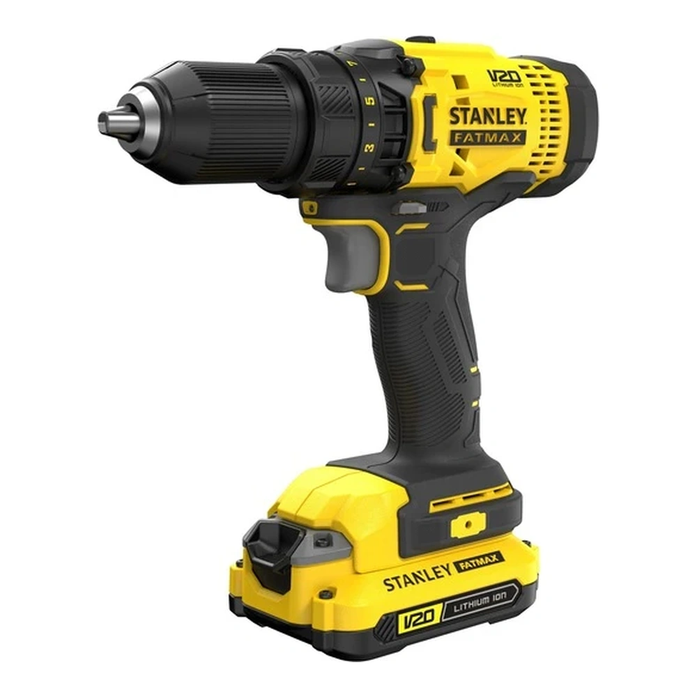 TALADRO/ATORNILLADOR + MALETIN 20v STANley SCD700-13mm
Incluye: 2 Baterías + Cargador B06614