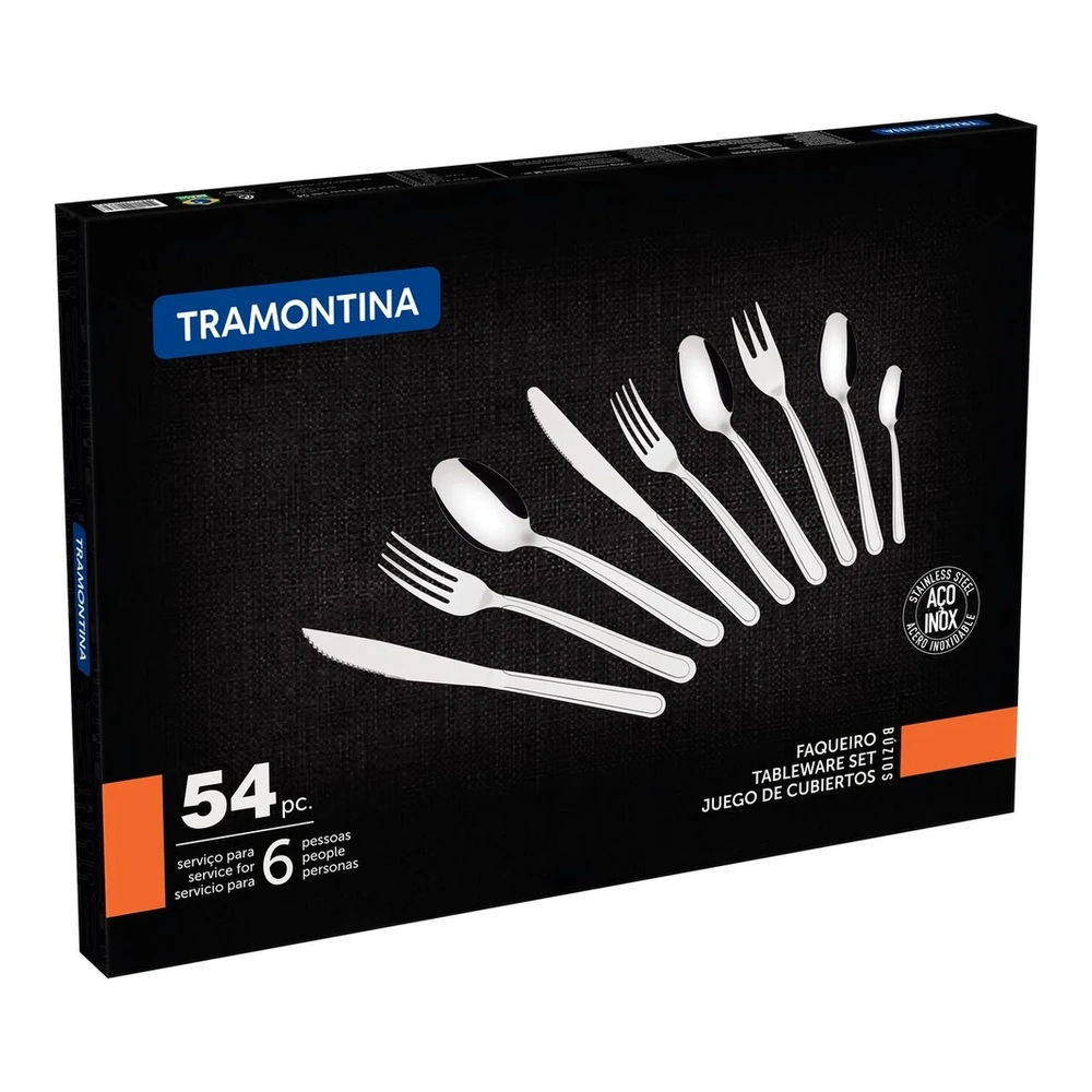 JUEGO  CUBIERTOS 54 PZAS BUZIOS TRAMONTINA T23799H 5