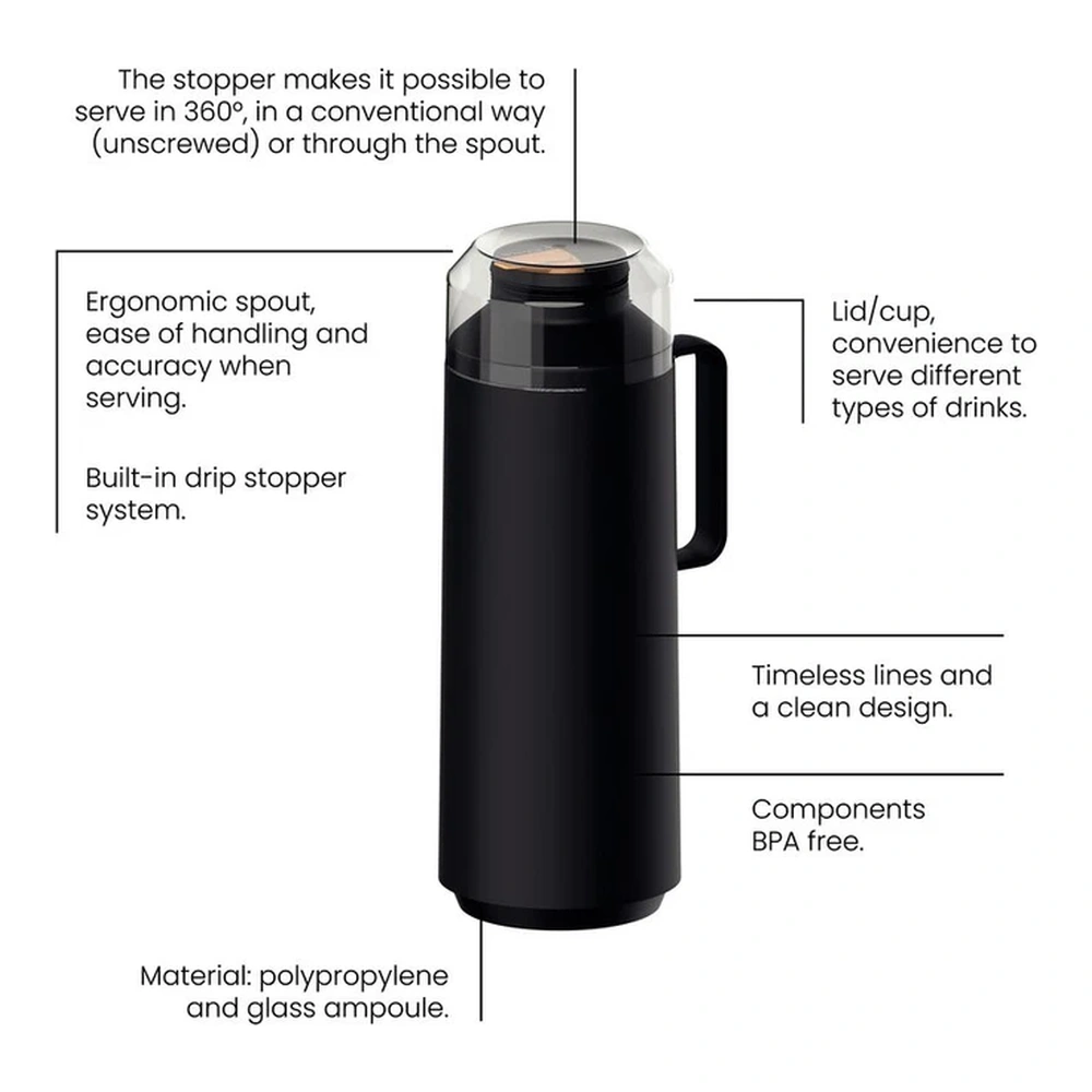 TERMO 1L EXATA NEGRA TRAMONTINA T616371 4