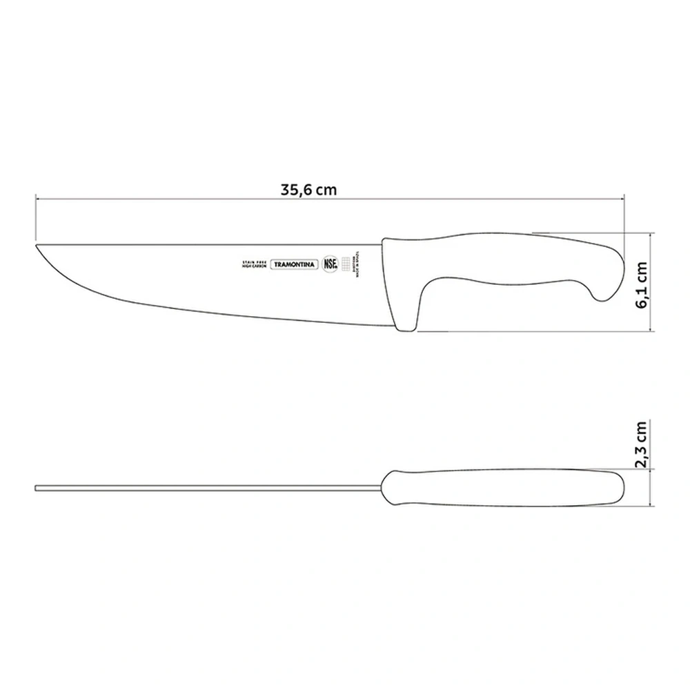 CUCHILLO PARA CARNE 8 PROFESIONAL TRAMONTINA T24607B 3
