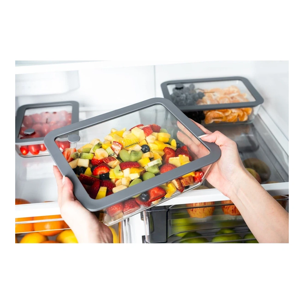 CONTENEDOR DE VIDRIO CON TAPA DE SILICONA TRAMONTINA T61227K 4