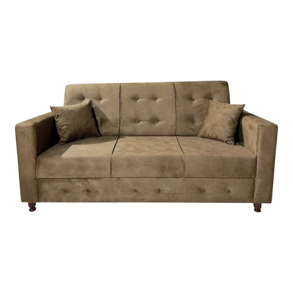 Sofá Unanime New Ita 3 Lugares Beige