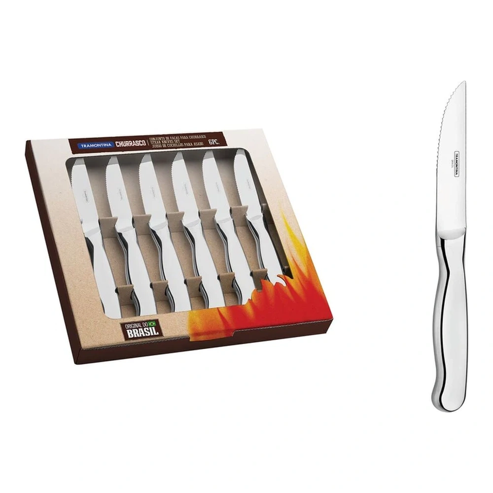 JUEGO PARA CUCHILLOS DE ASADO 6 PZAS TRAMONTINA T669281