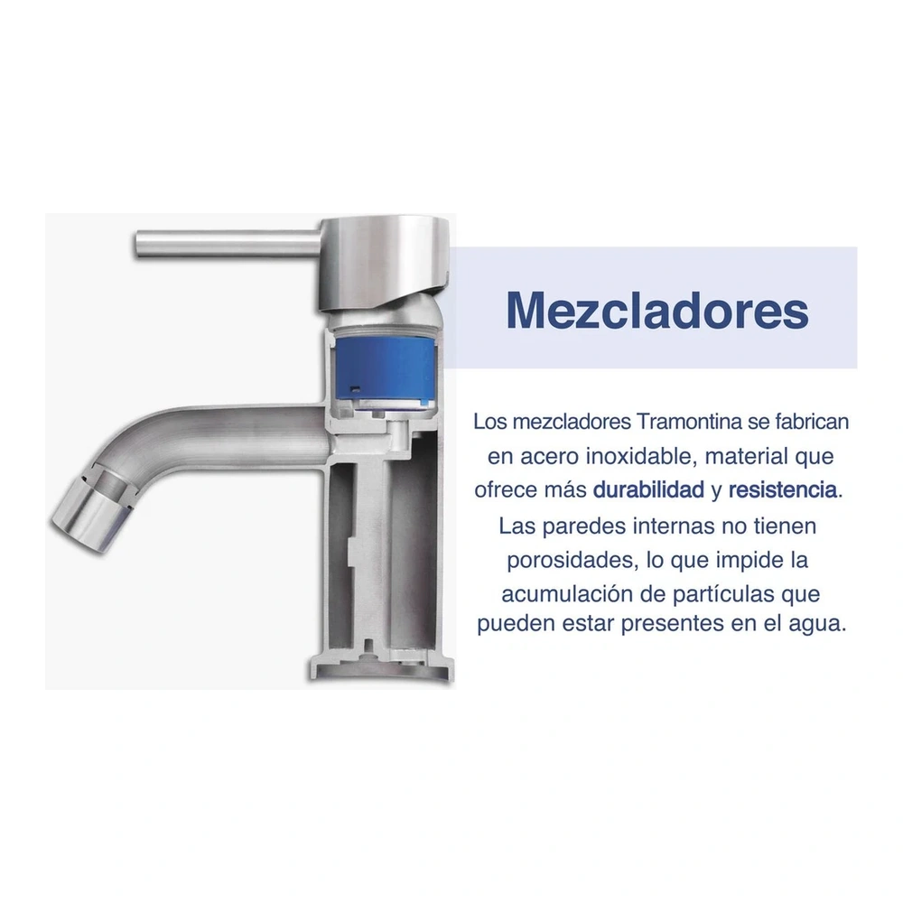 MEZCLADOR MONO INOX ARKO TRAMONTINA T945201 3