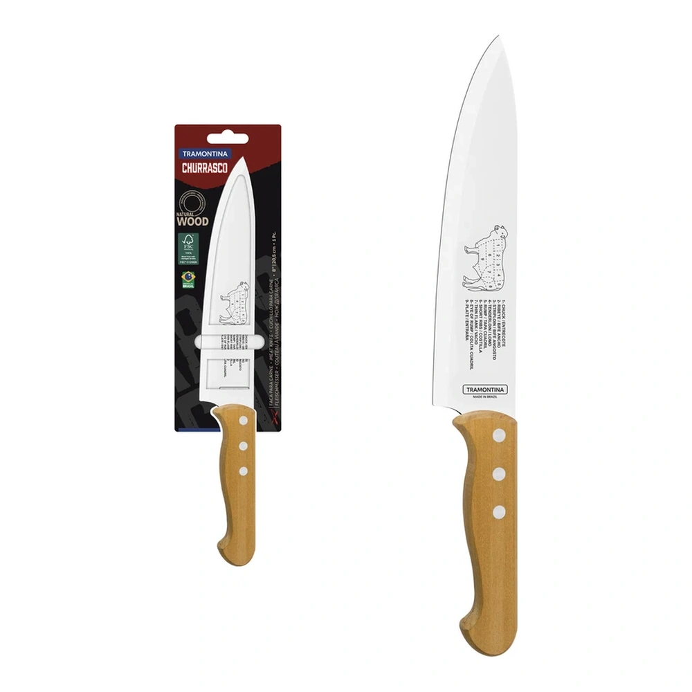 CUCHILLO CARNE 8 CHURRASCO TRAMONTINA T22934
