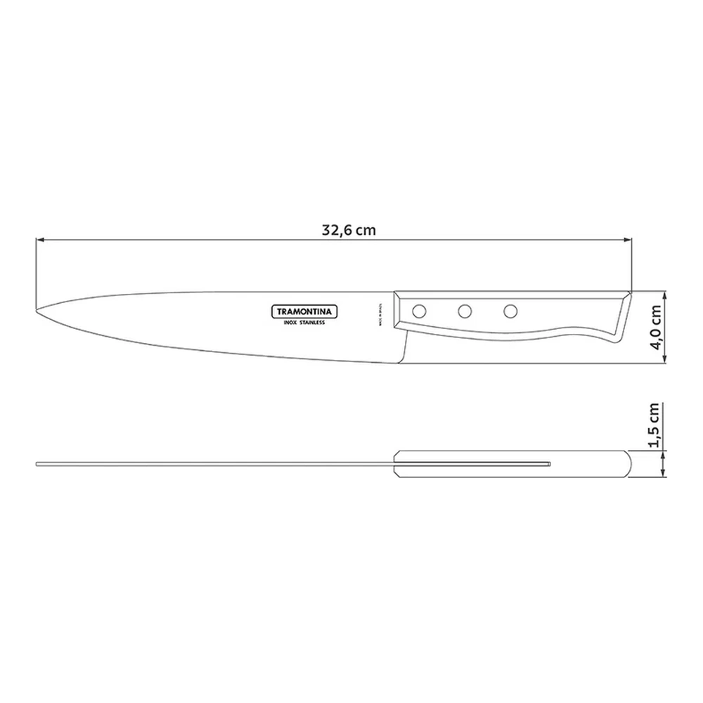 CUCHILLO COCINA 8 TRADICIONAL TRAMONTINA T222198 4