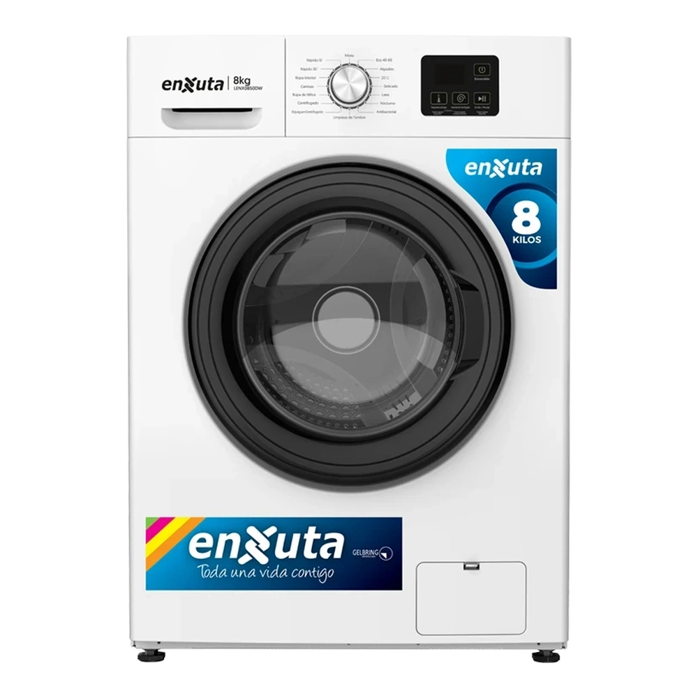 Lavarropa Automático Carga Frontal 8 kg con 1200 RPM y Panel Digital Motor Inverter