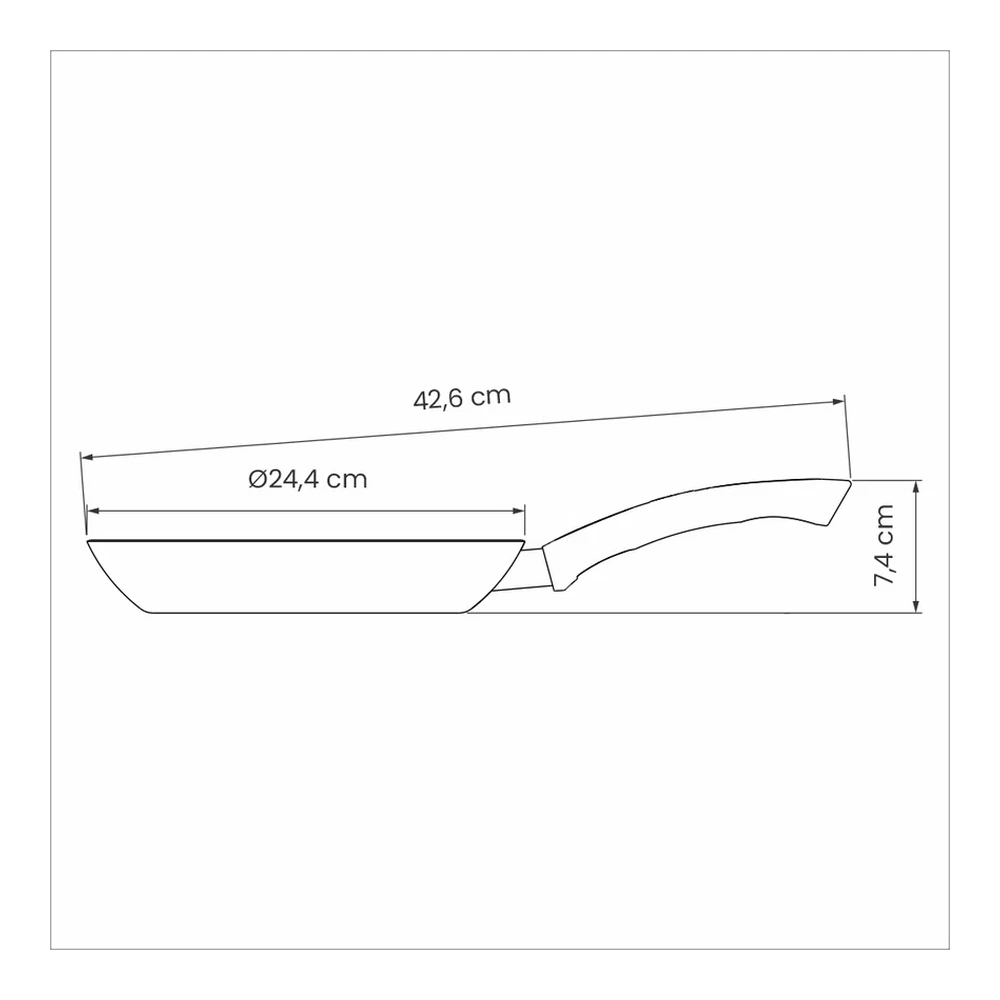 SARTEN 24 CM CON ESPATULA PARIS TRAMONTINA T285084 5